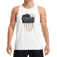 America 250 Years Tank Top | Vintage 1776-2026 Distressed Flag Design | Soft Breathable Cotton Blend | Patriotic Gift for History Lovers