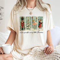 Nutcracker Ballet Shirt, Nutcracker Christmas T-Shirt, Retro Festive Mouse Graphic Tee, Holiday Nutcracker T-Shirt, Xmas Family Apparel Present