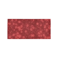 Christmas Holiday Runner Rug, Red Snowflake Runner Rug, Winter Star Floor Runner Rug, Festive Hallway Runner Rug, Merry Xmas Kitchen Decor