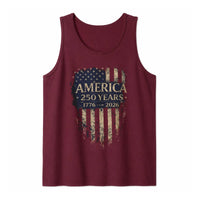 America 250 Years Tank Top | 1776-2026 USA Flag Vintage Design | Soft Breathable Unisex Fit | Semiquincentennial Gift for Patriots
