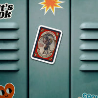 Vintage Naughty Children Beware Magnet, Krampus Matchbox Magnet, Gothic Christmas Folklore Fridge Magnet, Creepy Dark Holiday Present