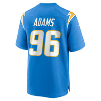 Los Angeles Chargers Myles Adams Powder Blue Team Game Jersey