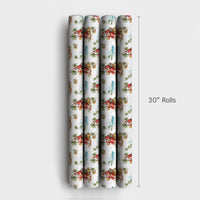 Beach Santa Gift Wrap, Tropical Santa Wrapping Paper, Humorous Beer Santa Wrapping Paper, Coastal Christmas Gift Wrap, Holiday Present Paper