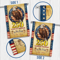 250 Years of Freedom Garden Flag | We The People 1776-2026 Patriotic Eagle Design | Double-Sided Weather-Resistant Polyester | Americana Yard Decor