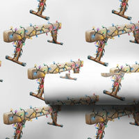 Balance Beam Holiday Gift Wrap, Gymnastics Christmas Wrapping Paper, Gymnast Sports Theme Wrapping Paper, Coach Team Present Wrap Roll