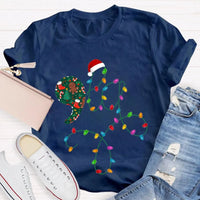 Festive Christmas Lights Shirt, Christmas Atmosphere Lights T-Shirt, Retro Christmas Lights Graphic Tee, Holiday Family Shirt Present