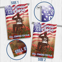 250 Years of Courage Veteran Garden Flag | Semiquincentennial Military Tribute | Double-Sided Polyester | Veterans Day Memorial Gift