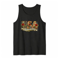 Retro USA 250th Anniversary Tank Top | Vintage Floral 250 Years of Freedom Design | Soft Breathable Premium Fabric | 4th of July Independence Day Gift