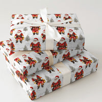 First Responder Christmas Gift Wrap, Firefighter Santa Wrapping Paper, Winter Santa Gift Wrapping Paper, Fire Dept Holiday Gift Wrap