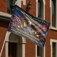 God Bless America Eagle House Flag | July 4th 250 Years of Freedom1776-2026 Patriotic Art | Weather-Resistant Double-Sided Outdoor Flag | Patriotic Gift for American Pride and Independence Day