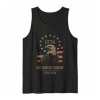 1776 Eagle Tank Top | 250 Years of Freedom Vintage Americana Art | Soft Breathable Lightweight Fabric | Patriotic Gift for History Lovers