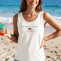 America 250th Birthday Tank Top | 250 Years of Freedom 1776-2026 US Flag | Premium Soft Lightweight Fabric | Patriotic July 4th Summer Gift for Men & Women