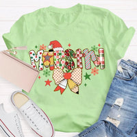 Maestra Bow Snowman Holiday Shirt, Bilingual Teacher Christmas T-Shirt, Spanish Teacher Graphic Tee, Adorable Christmas Maestra T-Shirt