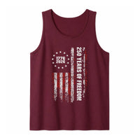 USA 250th Anniversary Tank Top | Distressed American Flag 1776-2026 250 Years of Freedom | Premium Lightweight Breathable Fabric | Patriotic 4th of July Gift