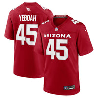 Arizona Cardinals Kenny Yeboah Cardinal Team Game Jersey