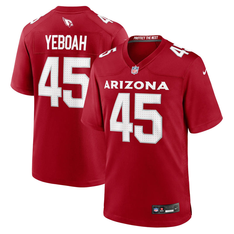 Arizona Cardinals Kenny Yeboah Cardinal Team Game Jersey
