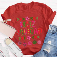 Feliz Navidad Christmas Spanish Teacher T-Shirt