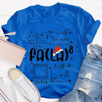 Fa La La Holiday Graphic Tee, Math Teacher Christmas T-Shirt, Humorous Math Equation Christmas Shirt, Winter Educator Present