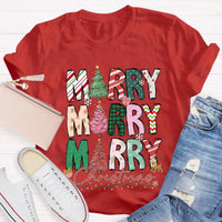 Festive Christmas Holiday Educator Shirt, Merry and Bright Teacher T-Shirt, Adorable Winter Classroom Tee, Teacher Holiday Present, Xmas Apparel