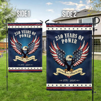 250 Years of Power Garden Flag | 1776-2026 USA Anniversary | Double-Sided Patriotic Eagle Design | Weather-Resistant Polyester | Outdoor Yard Decor Gift