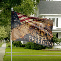 250 Years of Freedom House Flag | Patriotic Eagle Constitution Art 1776-2026 | Double-Sided Weather-Resistant Polyester | Americana Collector's Gift