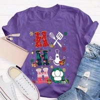 Lunch Lady Snowflake Holiday T-Shirt, School Lunch Lady Christmas Shirt, Cafeteria Staff Xmas Tee, Adorable Lunch Lady Christmas Present