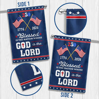 250 Years America Garden Flag 1776-2026 | Blessed Nation Patriotic Design | Double-Sided Polyester | Outdoor Home Decor Gift