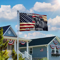 Black Angus Cattle Flag | 250 Years Strong Patriotic Design | Weather-Resistant Polyester | Farmers & Ranch Owners Gift