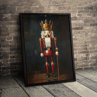 Christmas Soldier Canvas Print, Nutcracker King Canvas Wall Art, Holiday Nutcracker Wall Decor, Festive Christmas Canvas Art, Holiday Present