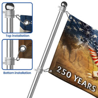 250 Years of Blessing American Flag 1776-2026 | We The People Patriotic Garden Flag | Double-Sided UV-Resistant Polyester | Commemorative Gift