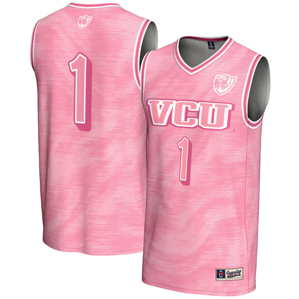 #1 VCU Rams GameDay Greats Lightweight Basketball Fashion Jersey - Pink