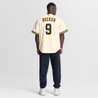 Milwaukee Brewers Bob Uecker Cream Home Replica Jersey