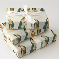Holy Family Religious Gift Wrap, Nativity Scene Christmas Wrapping Paper, Christian Manger Illustration Paper, Holiday Wrapping Paper