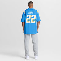Los Angeles Chargers Genesis Smith Powder Blue Team Game Jersey
