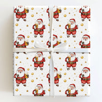 Humorous Christmas Gift Wrap, Beer Santa Wrapping Paper, Secret Santa Gift Wrapping Paper, Holiday Beer Lover Gift Wrap, Xmas Present Wrap