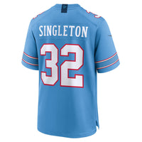 Tennessee Titans Nicholas Singleton Light Blue Team Game Jersey
