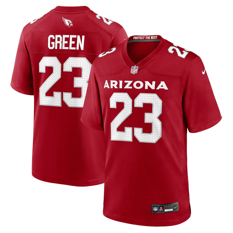 Arizona Cardinals Art Green Cardinal Team Game Jersey