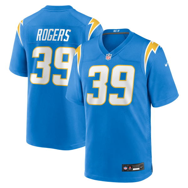 Los Angeles Chargers Eric Rogers Nike Powder Blue Team Game Jersey