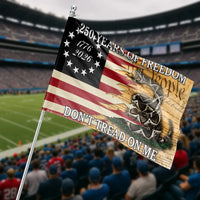 250 Years of Freedom House Flag | Gadsden Rattlesnake 1776-2026 Don't Tread on Me | Double-Sided Premium Polyester | Patriotic American 250th Anniversary Outdoor Decor Gift