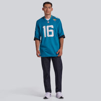 Jacksonville Jaguars Trevor Lawrence Teal Home Game Jersey
