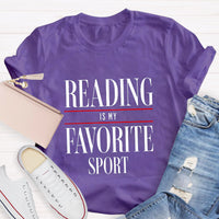 Reading Is My Favorite Sport Teacher T-Shirt