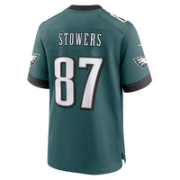 Philadelphia Eagles Eli Stowers Midnight Green Team Game Jersey