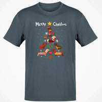 Humorous Holiday Dachshund Graphic Tee, Dachshund Christmas Tree T-Shirt, Adorable Wiener Dog Christmas Shirt, Retro Dachshund Xmas Shirt, Dog Present