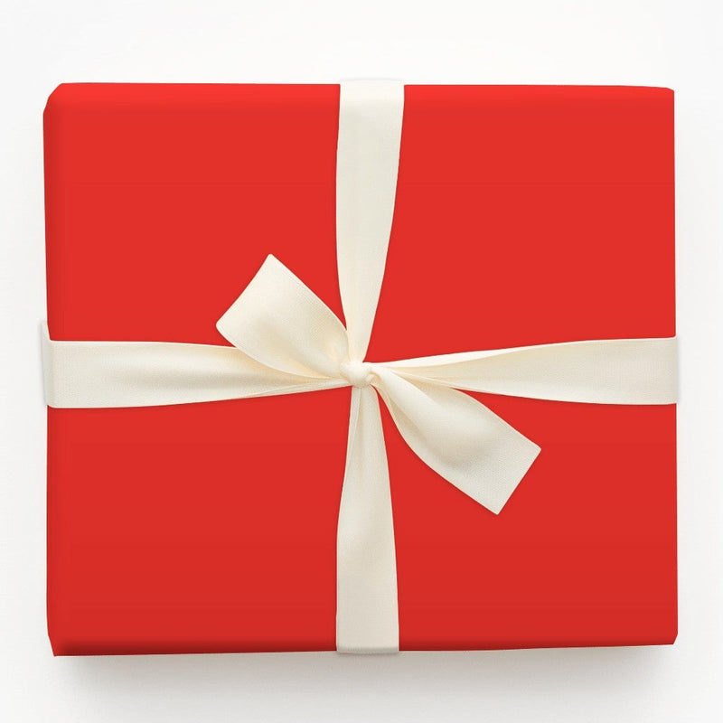 Solid Scarlet Gift Wrap, Bright Red Wrapping Paper, Minimalist Christmas Wrapping Paper, Birthday Gift Wrap Roll, Holiday Wrapping Paper