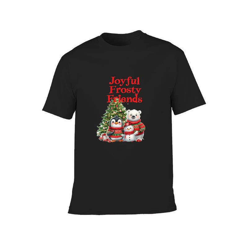 Christmas Holiday Kids Shirt, Joyful Frosty Friends Kids T-Shirt, Frosty Snowman Graphic Tee, Adorable Winter Youth Shirt, Children Present