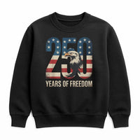 250 Years Of Freedom Sweatshirt | Patriotic American Flag Eagle Design | Premium Cotton Blend | 1776-2026 USA Independence Anniversary Gift