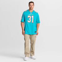Miami Dolphins Zane Gonzalez Aqua Team Game Jersey