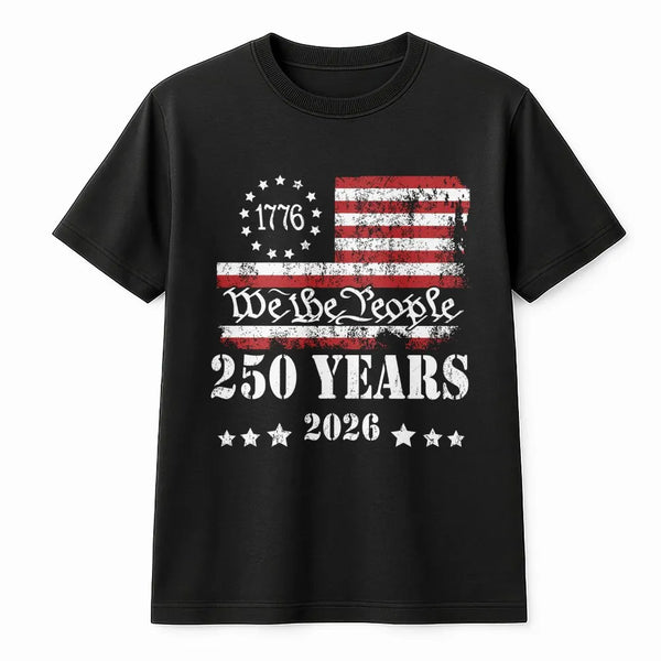 1776 Betsy Ross Flag T-Shirt | We The People 250 Years Anniversary Design | Soft Cotton Unisex Tee | Patriotic Gift for History Lovers