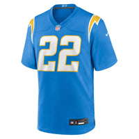 Los Angeles Chargers Genesis Smith Powder Blue Team Game Jersey