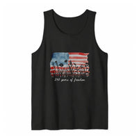 250 Years of Freedom Tank Top | Watercolor Wildflower American Flag Art | Soft Breathable Unisex Fit | Patriotic 4th of July Gift